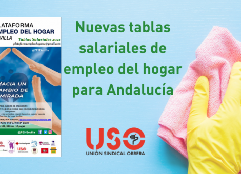 Tablas del empleo de hogar de la Plataforma de Sevilla, con la participación de USO-Andalucía