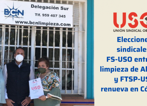 FS-USO suma 2 nuevas delegadas en limpieza y FTSP-USO renueva en Córdoba