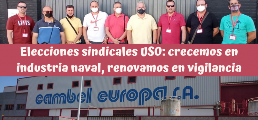 USO crece en Industria en Cádiz y renueva representación en Prosegur SIS Sevilla