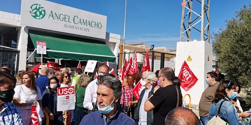 Sindicato USO-Andalucía. Huelga en Ángel Camacho Alimentación por el traslado de la producción