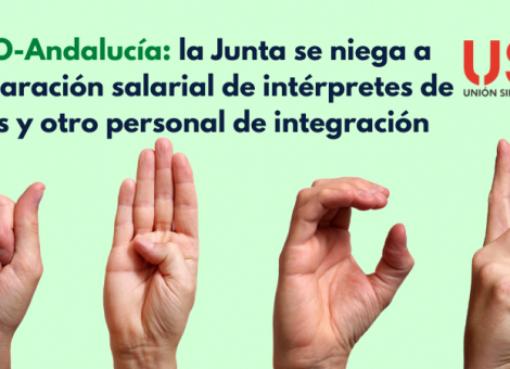 FEUSO lamenta que la Junta de Andalucía no quiera equiparar salarios del personal de integración