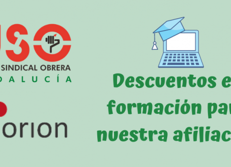 Convenio con Orion e-learning para descuentos en cursos on-line para nuestra afiliación en Andalucía