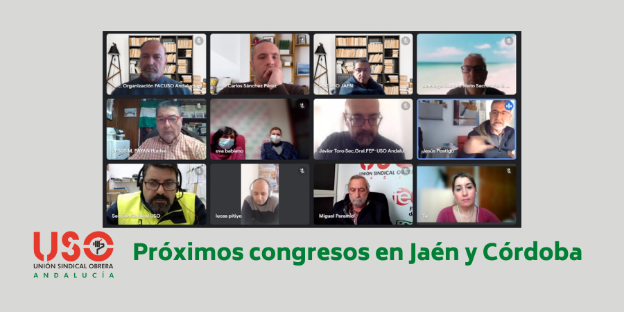 USO-Jaén y USO-Córdoba celebrarán sus congresos provinciales en primavera