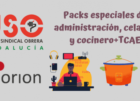 Ofertas afiliación USO-Andalucía pack de cursos con Orion
