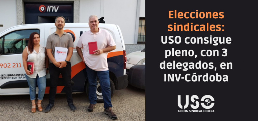 Elecciones sindicales en INV-Córdoba: USO obtiene los 3 delegados