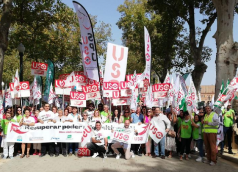 USO y el sindicalismo independiente piden en Sevilla recuperar el poder adquisitivo YA